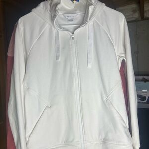 Athleta Women's Jacket in White and Pink